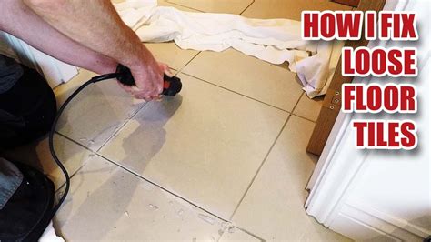 how to fix a bathroom floor tile